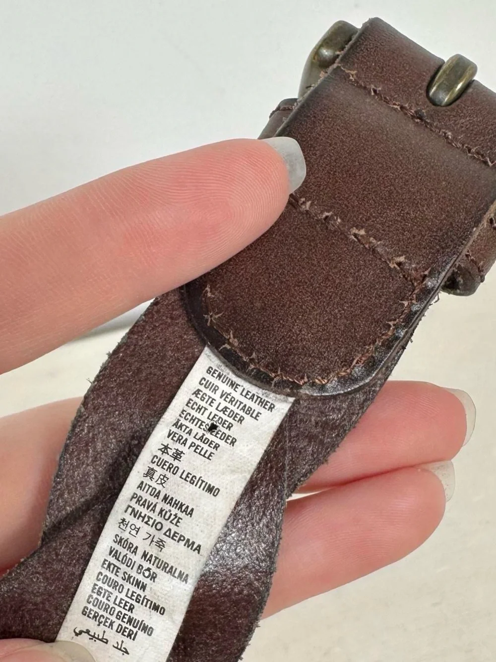 Vintage Abercrombie & Fitch Leather Belt